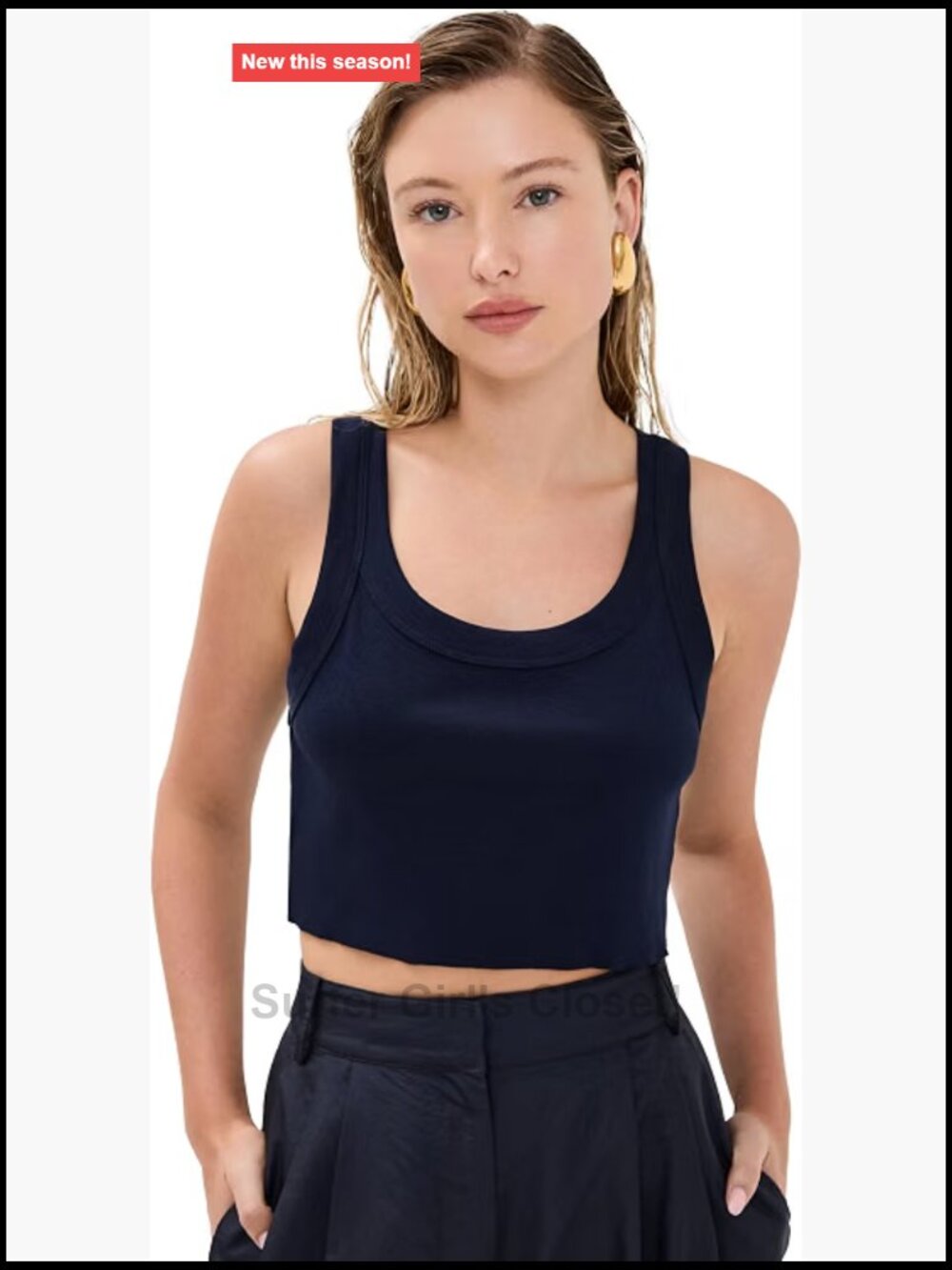 Lightweight Cotton Scoop Neck Tank Top